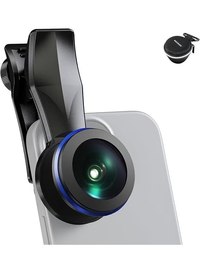 NEEWER 200° Fish Eye VR Lens with 17mm Thread Phone Lens Clip for Panoramic View, Live Streaming, Outdoor Landscape, Architecture, Compatible with iPhone 16 Pro Max S24 Ultra LS-57 - Image 1